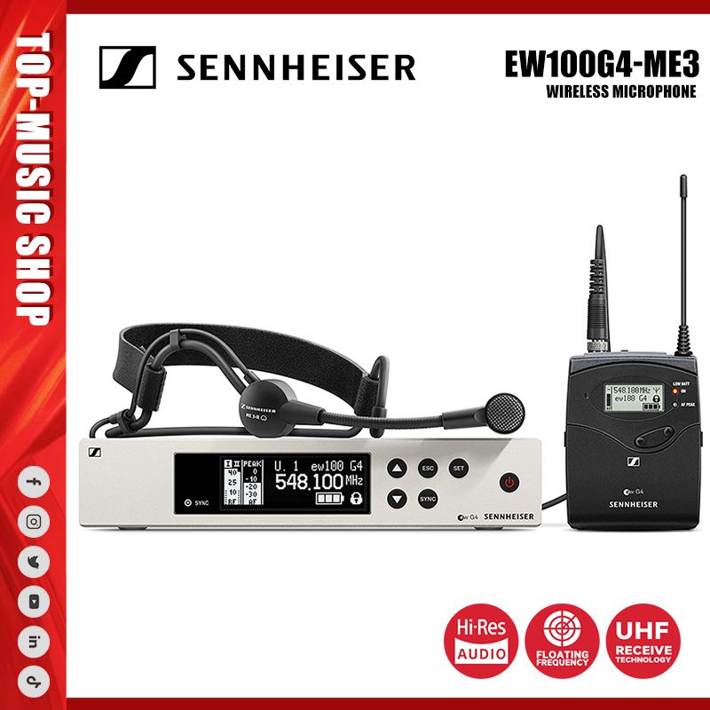 SennheiserМикрофондляконференцийEW100G4-ME3,серый