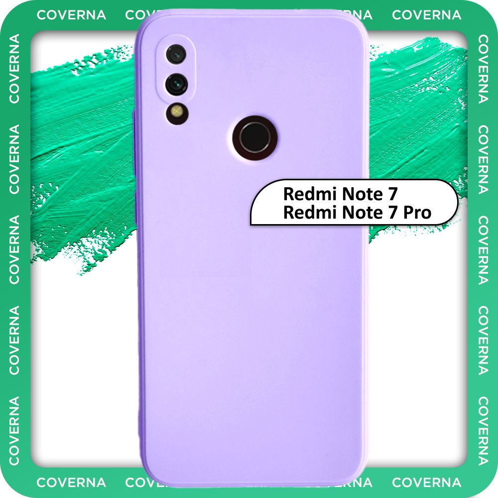 Чехол на Redmi Note 7 / 7pro / для Редми Нот 7 / 7 про, накладка с  однотонной матовой поверхностью Soft Touch - купить с доставкой по выгодным  ценам в интернет-магазине OZON (786460703)