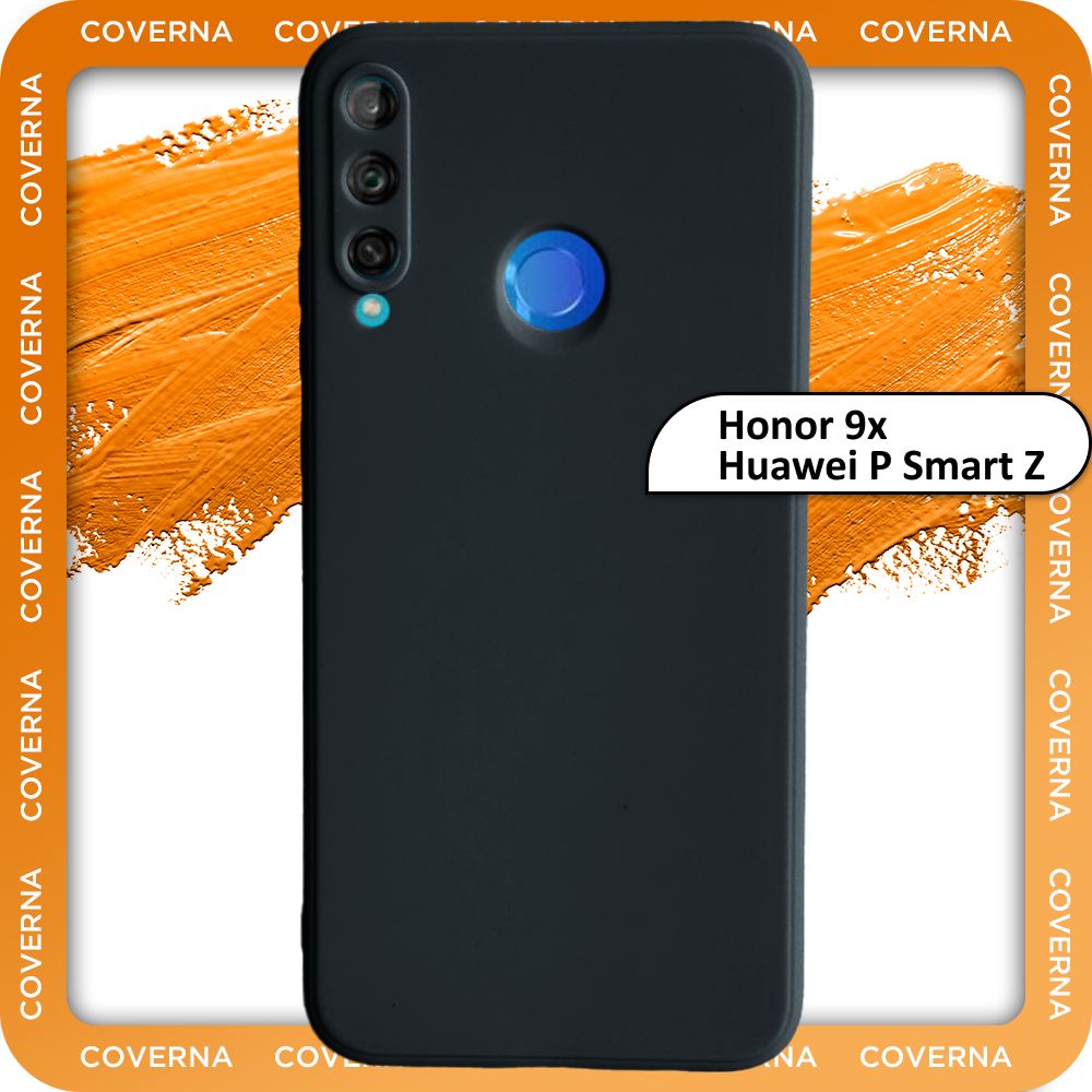 Чехол на Honor 9x / Huawei P Smart Z / для Хонор 9х / Хуавей P Smart Z,  накладка с однотонной матовой поверхностью Soft Touch - купить с доставкой  по выгодным ценам