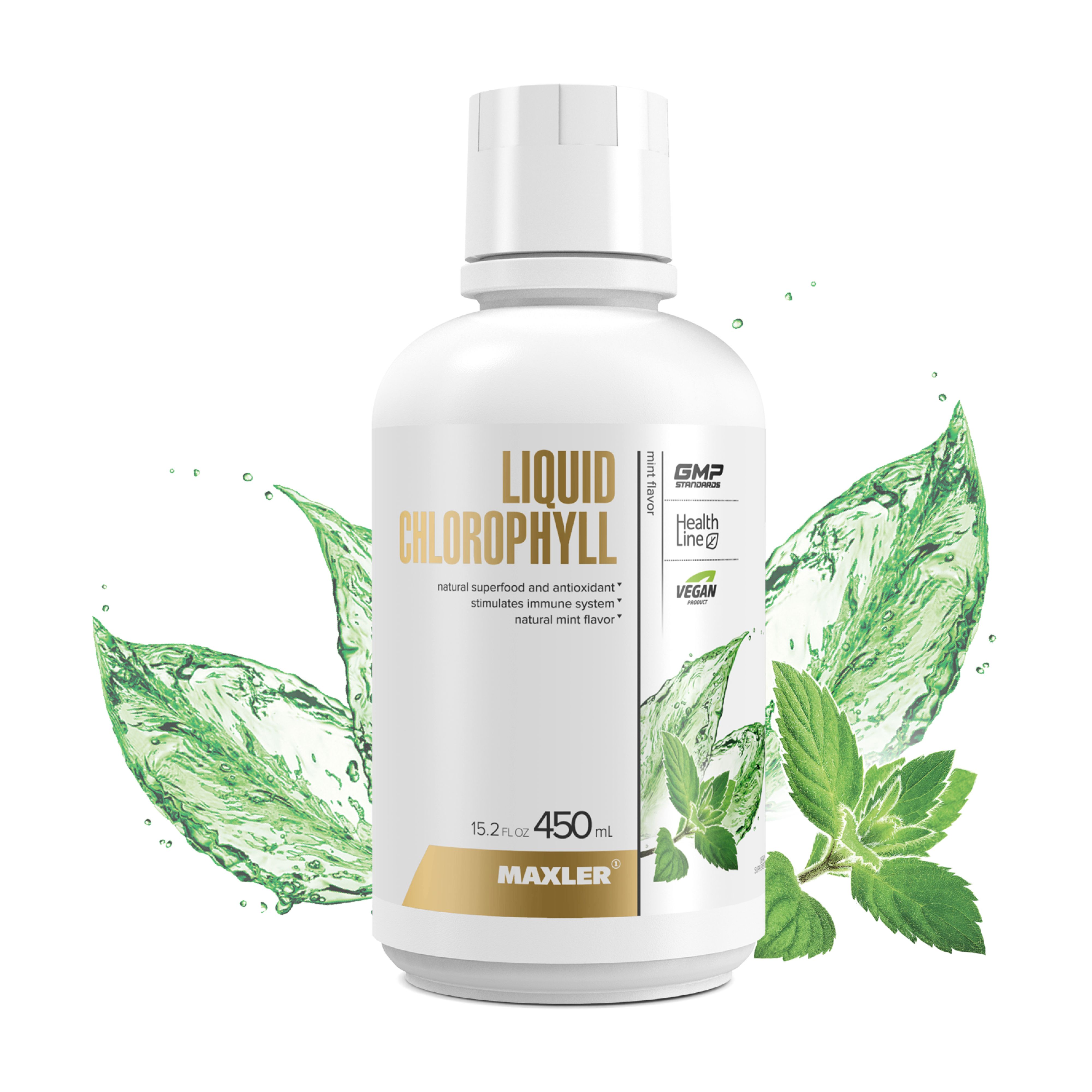 ХлорофиллжидкийMaxlerLiquidChlorophyll450млМята