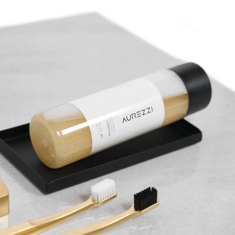 AUREZZI 24K Gold White Mouthwash 250 мл - ополаскиватель для полости рта Aurezzi