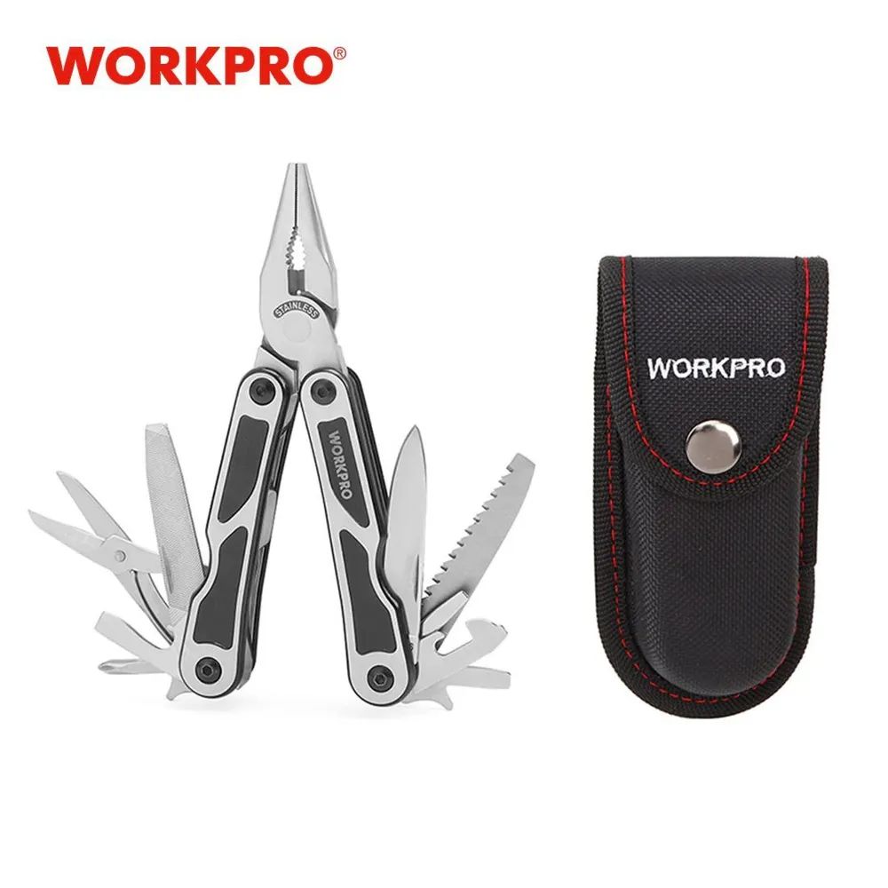 Мультитул WORKPRO 15 в 1 (152 мм.) + чехол