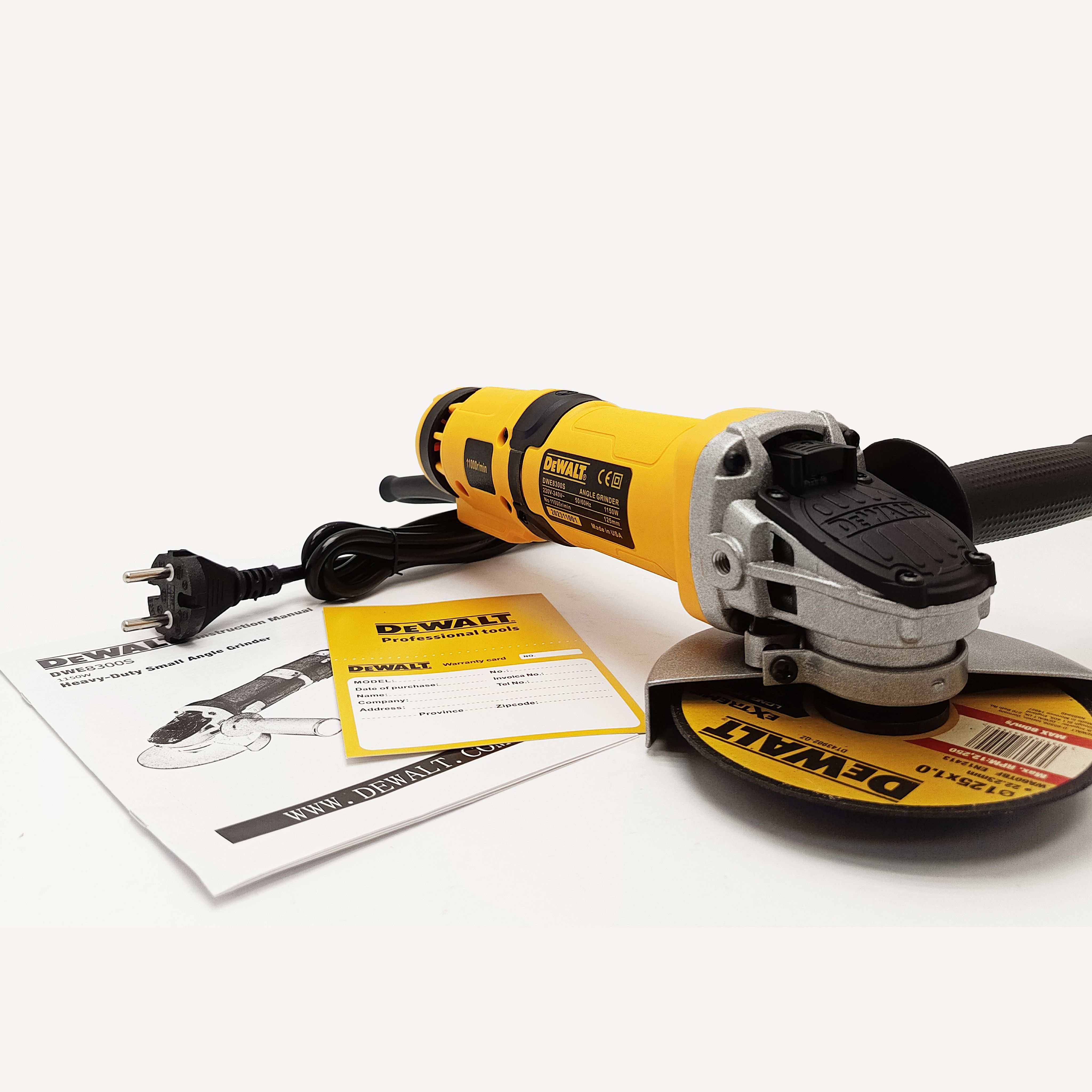 УШМ(Болгарка)DeWALT_125мм_1150w_1100об/мин.Срегулировкойоборотов