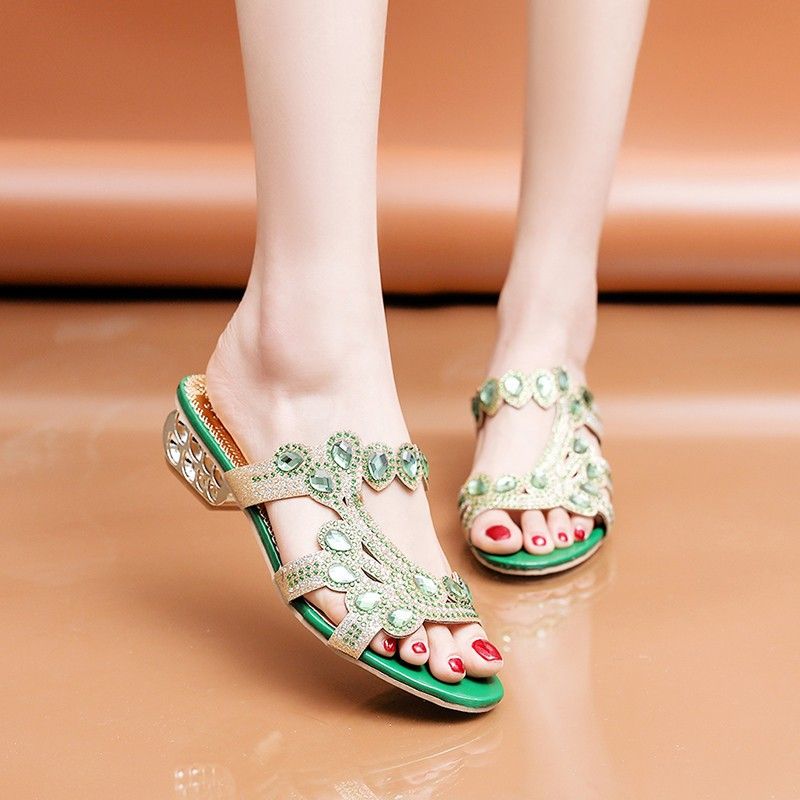 Fashionable Summer Ethnic Style Sandals Women's Bohemian Beaded Retro Sandals Po