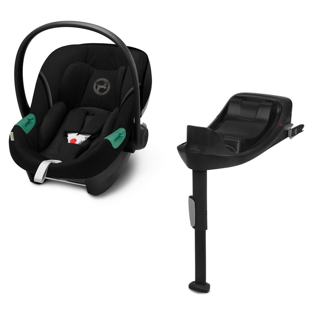 Автокресло Cybex Aton S2 i-Size с базой IsoFix Moon Black