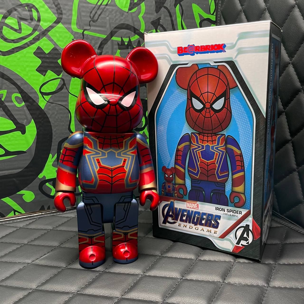 Игрушка Bearbrick Человек Паук 28см Spider Man