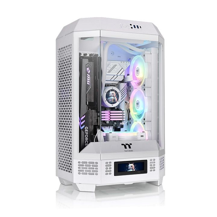 Корпус Thermaltake The Tower 300 белый без БП mATX 11x120mm 5x140mm 2xUSB3.0 1xUSB3.1 audio bott PSU