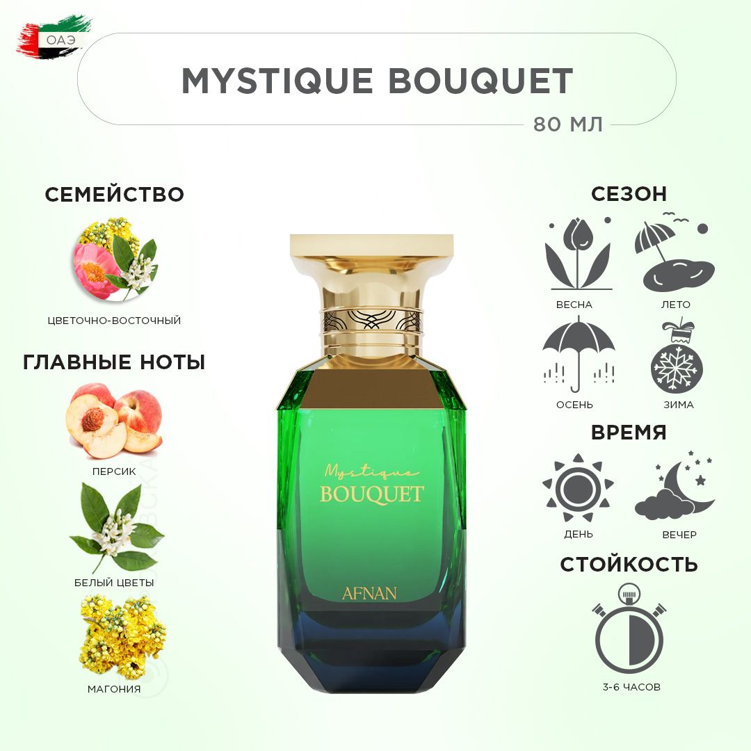 AFNAN MYSTIQUE BOUQUET Парфюмерная вода, 80 мл