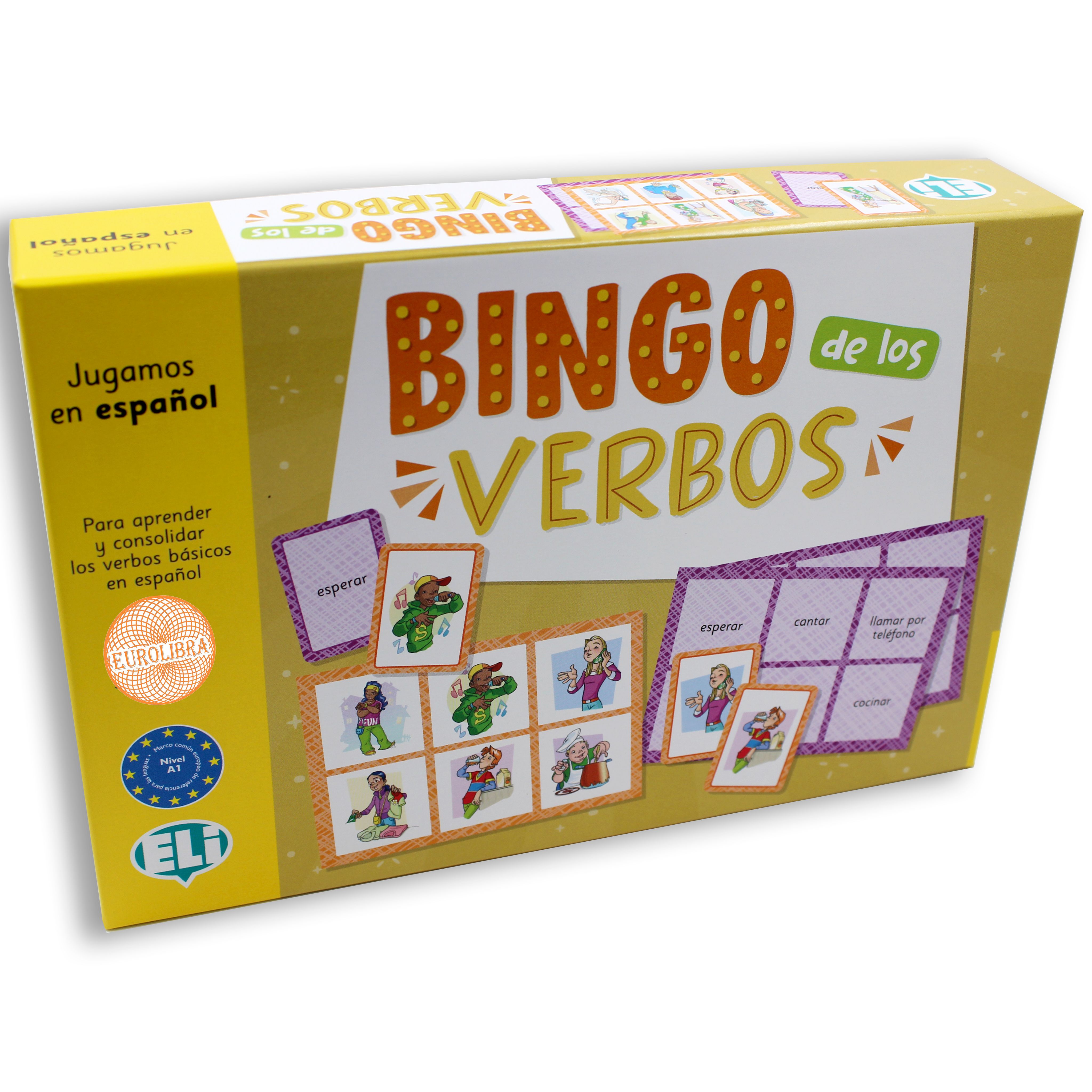 BINGO DE LOS VERBOS (A1-A2) / Обучающая игра на испанском языке 