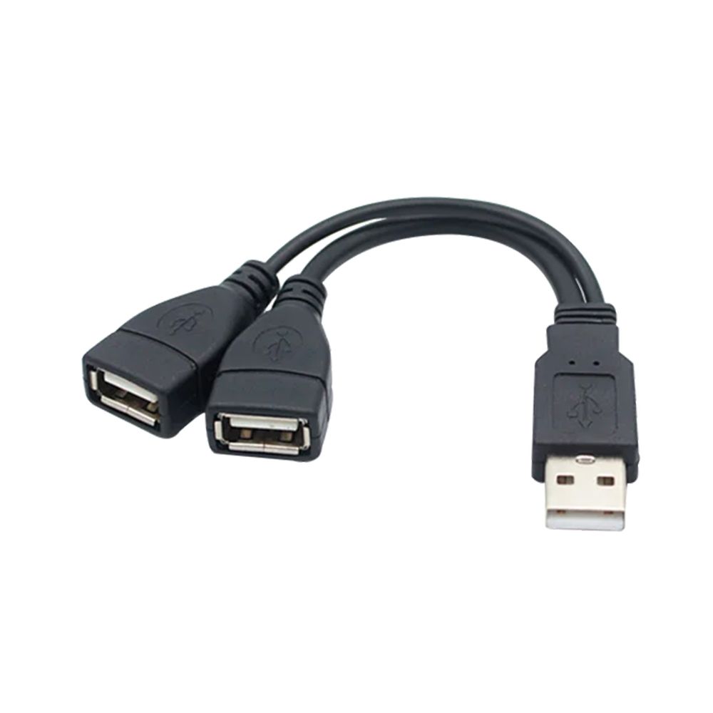 КабельпереходникGSMINC81bразветвительнадваразъёмаUSB(M)-2xUSB(F)0.25м(Черный)