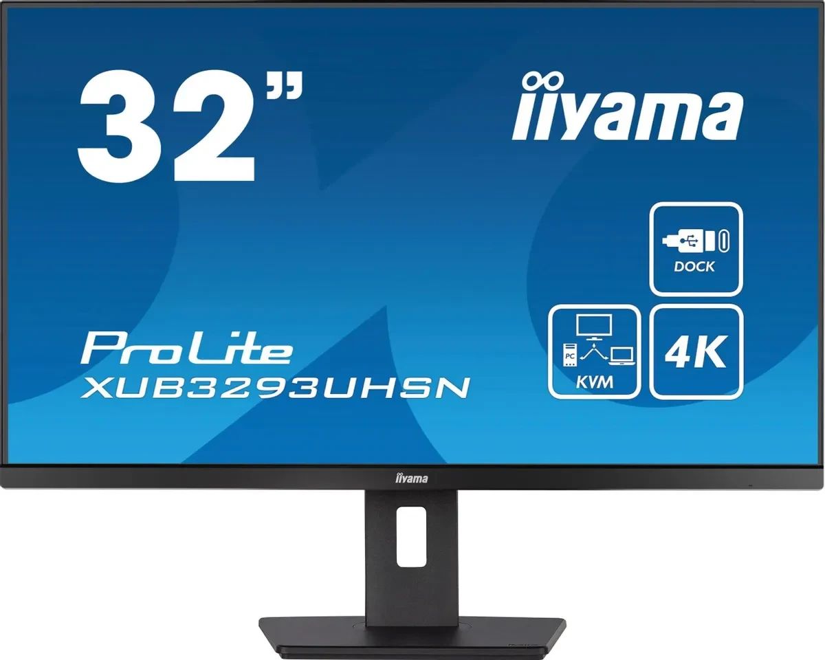 iiyama31.5"МониторXUB3293UHSN-B5,черный