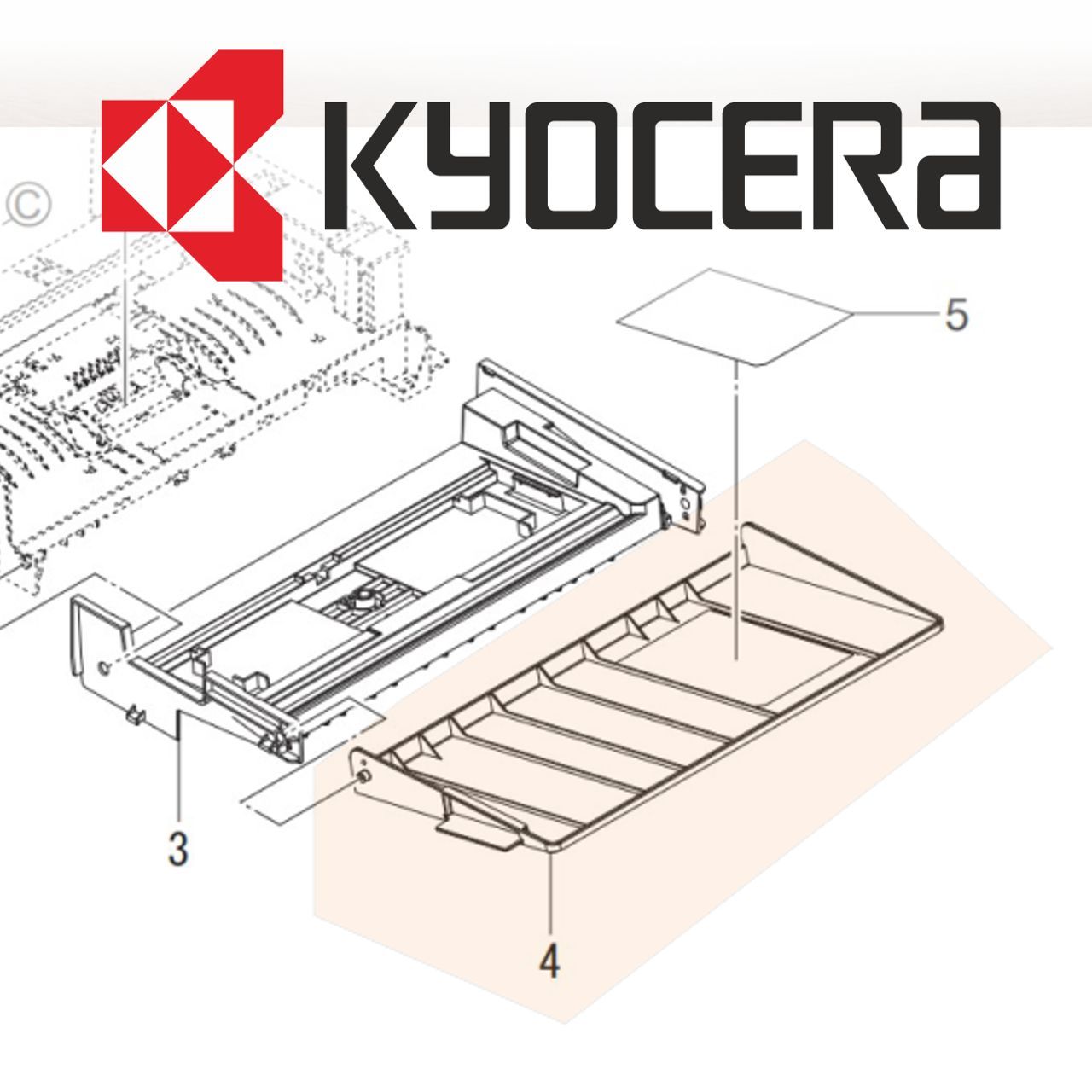 Крышка автоподатчика Kyocera M2040dn 302S018440