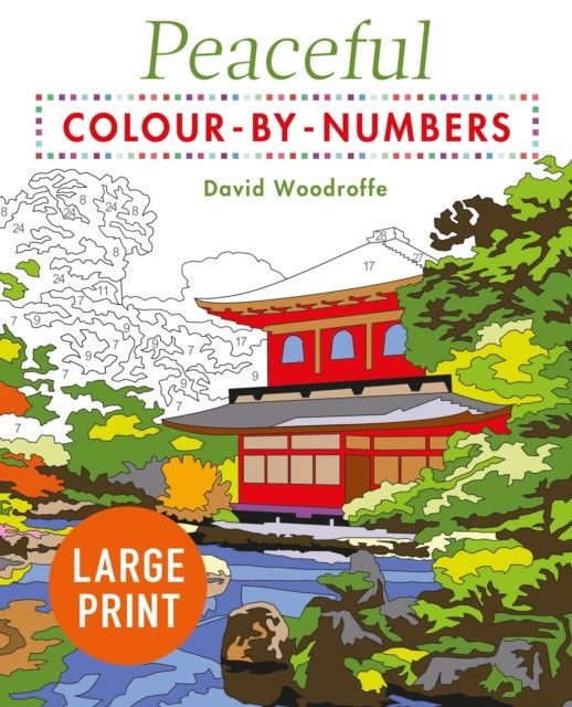 Large Print Peaceful Colour-By-Numbers