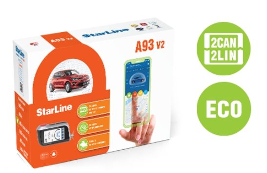 StarLine A93 v2 2CAN+2LIN ECO Автосигнализация с автозапуском