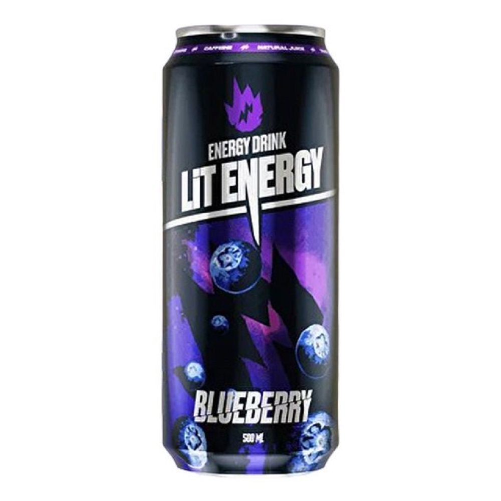 Энергетический напиток Lit energy Blueberry 450 мл (12шт) - купить с доставкой п