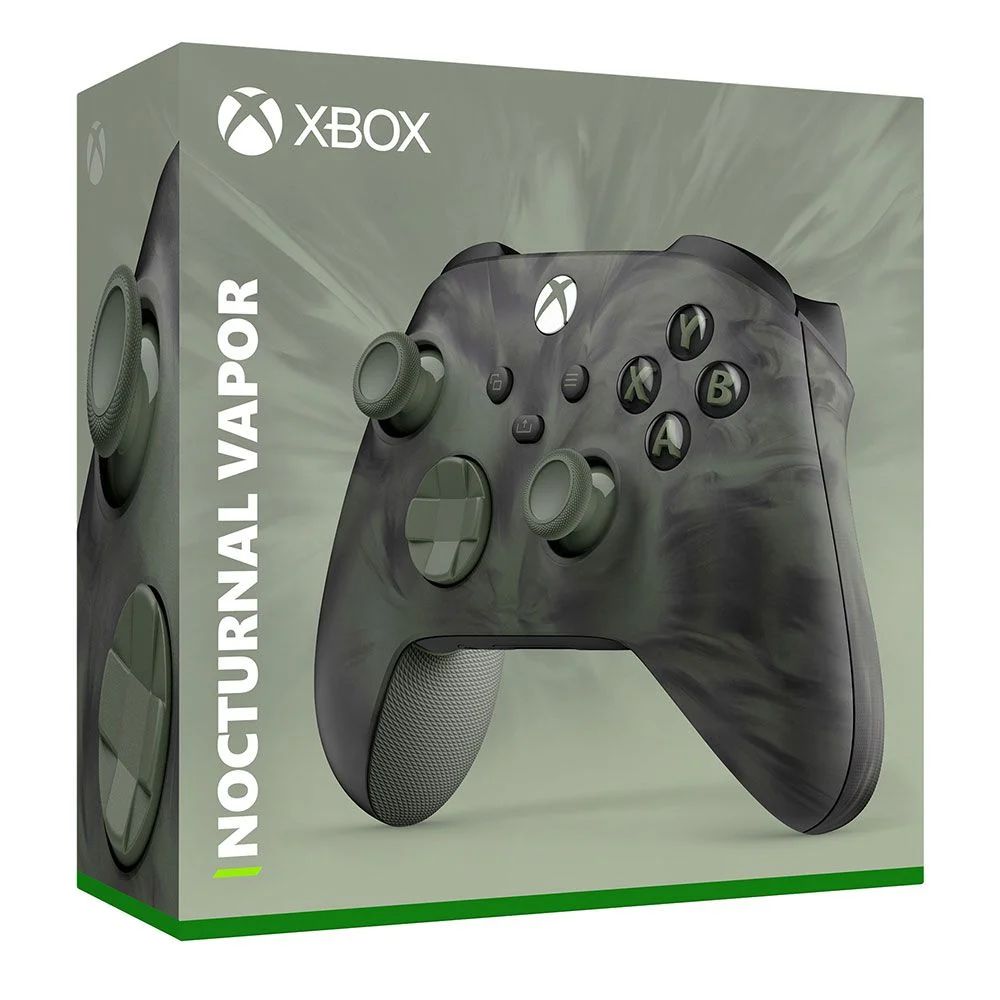 Xbox Геймпад Nocturnal Vapor (Xbox One/Series X/S/PC), Bluetooth, зеленый, черный