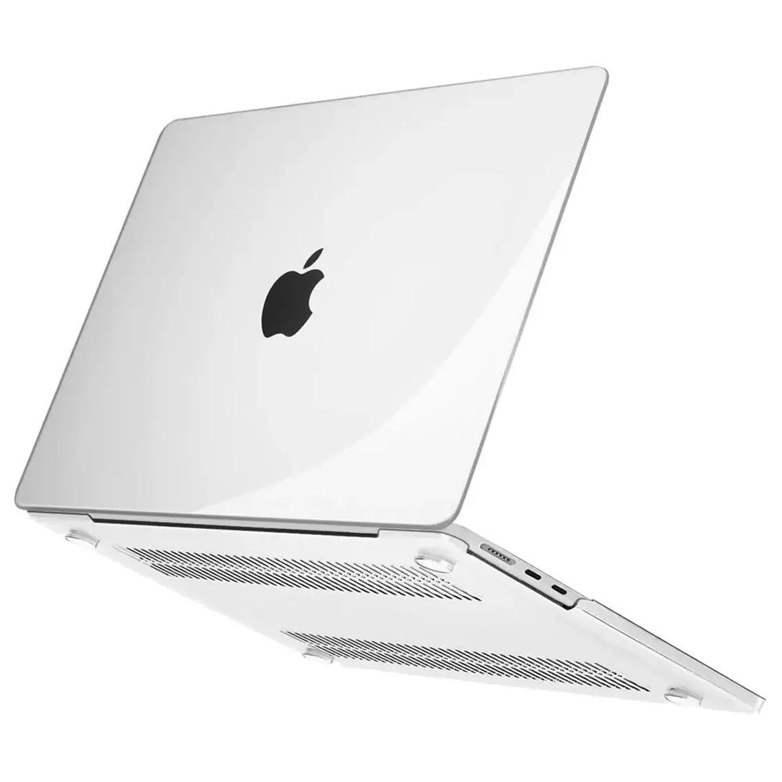 Чехол для MacBook Air 13.6 M2 M3 / Накладка пластиковая для Макбук Аир 13.6 2022, 2024 (A2681, A3113), Цвет: Прозрачный