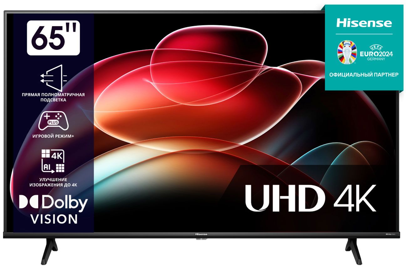 HisenseТелевизор65A6K65",черный