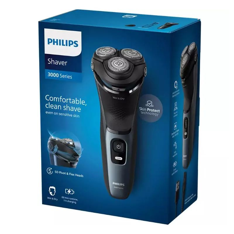 Электробритва Philips для мужчин, для сухого и влажного бритья S3144/00