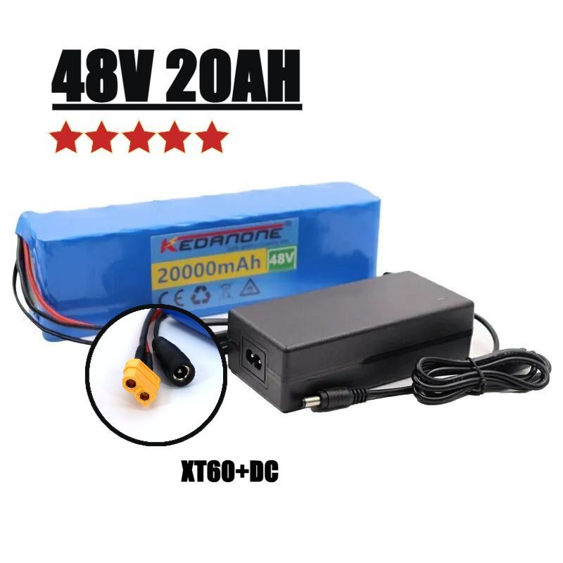 Аккумулятор для электровелосипеда 48V 20Ah ,13S3P XT60 DC ,2024, 500 Вт