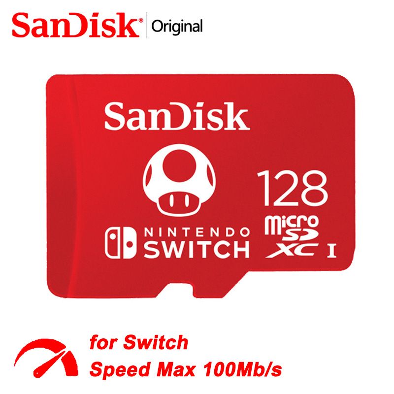 SanDisk Карта памяти Nintendo Switch 128 ГБ (SDSQXAO-128G)