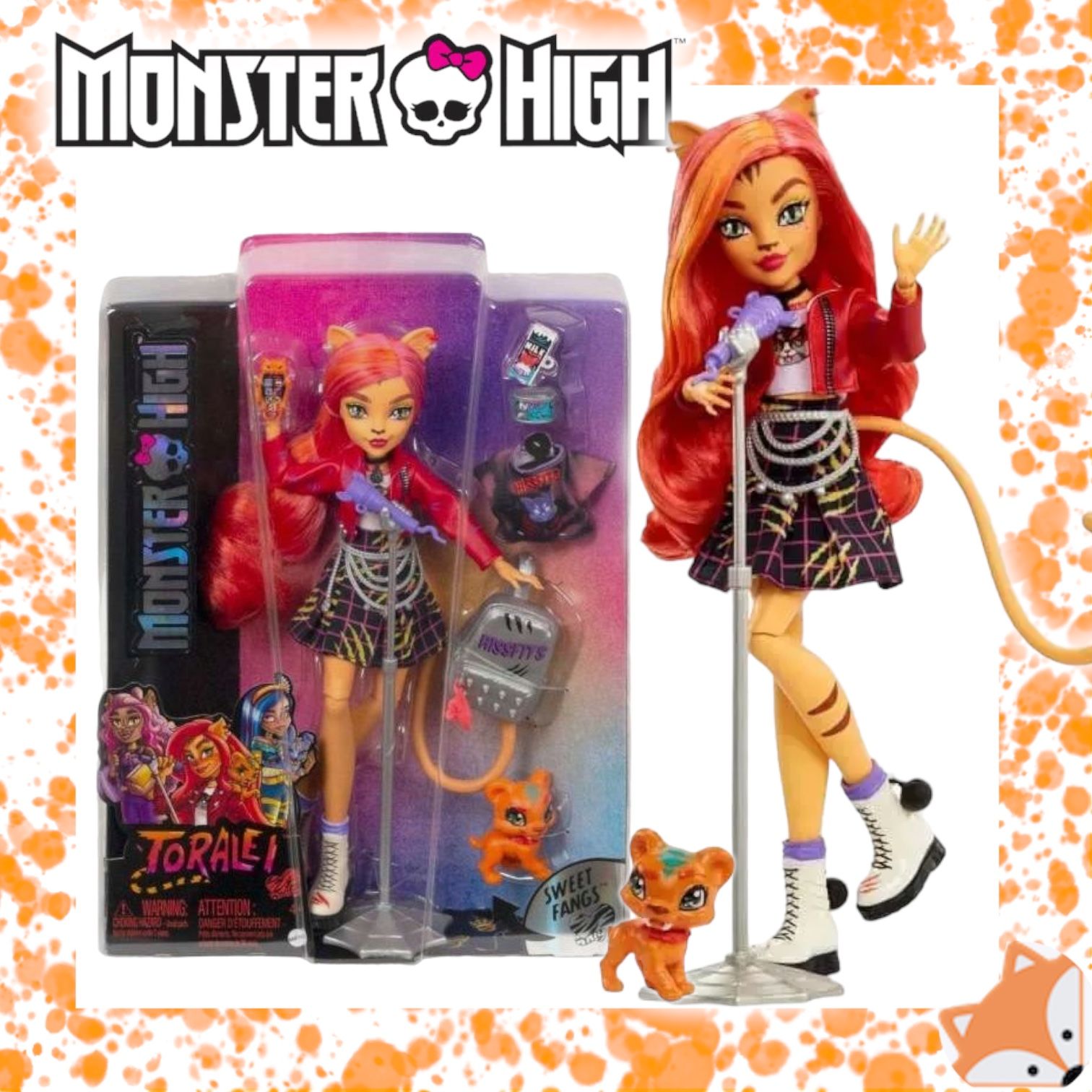 КуклаMonsterHighToraleiStripeМонстрХайТоралейСтрайпHHK57