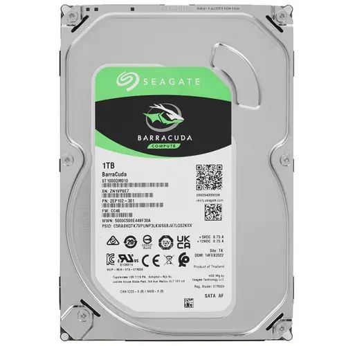 Seagate 1 ТБ Внутренний жесткий диск Barracuda (ST1000DM010) 