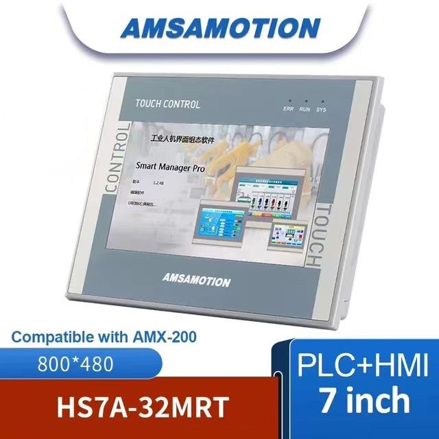 AMSAMOTION7"ДюймовыйHMI-ПЛКВсеводномAMX-S7-200MR0701NEEthernetмонитор16DI16DO4AI2AOКонтроллерЧПУссенсорнымэкраном