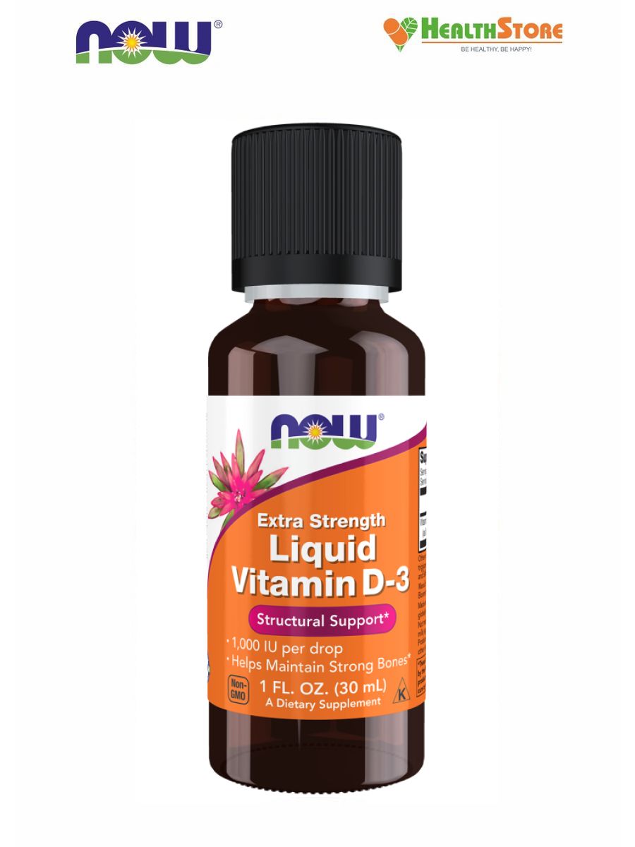 NOWLiquidVitaminD-31000IU30млНауфудсЖидкийвитаминD3,Витаминд31000межидкий,вкаплях