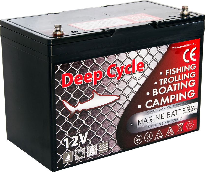 Тяговый аккумулятор для лодочного электромотора Marine Deep Cycle GEL 90Ah 12V