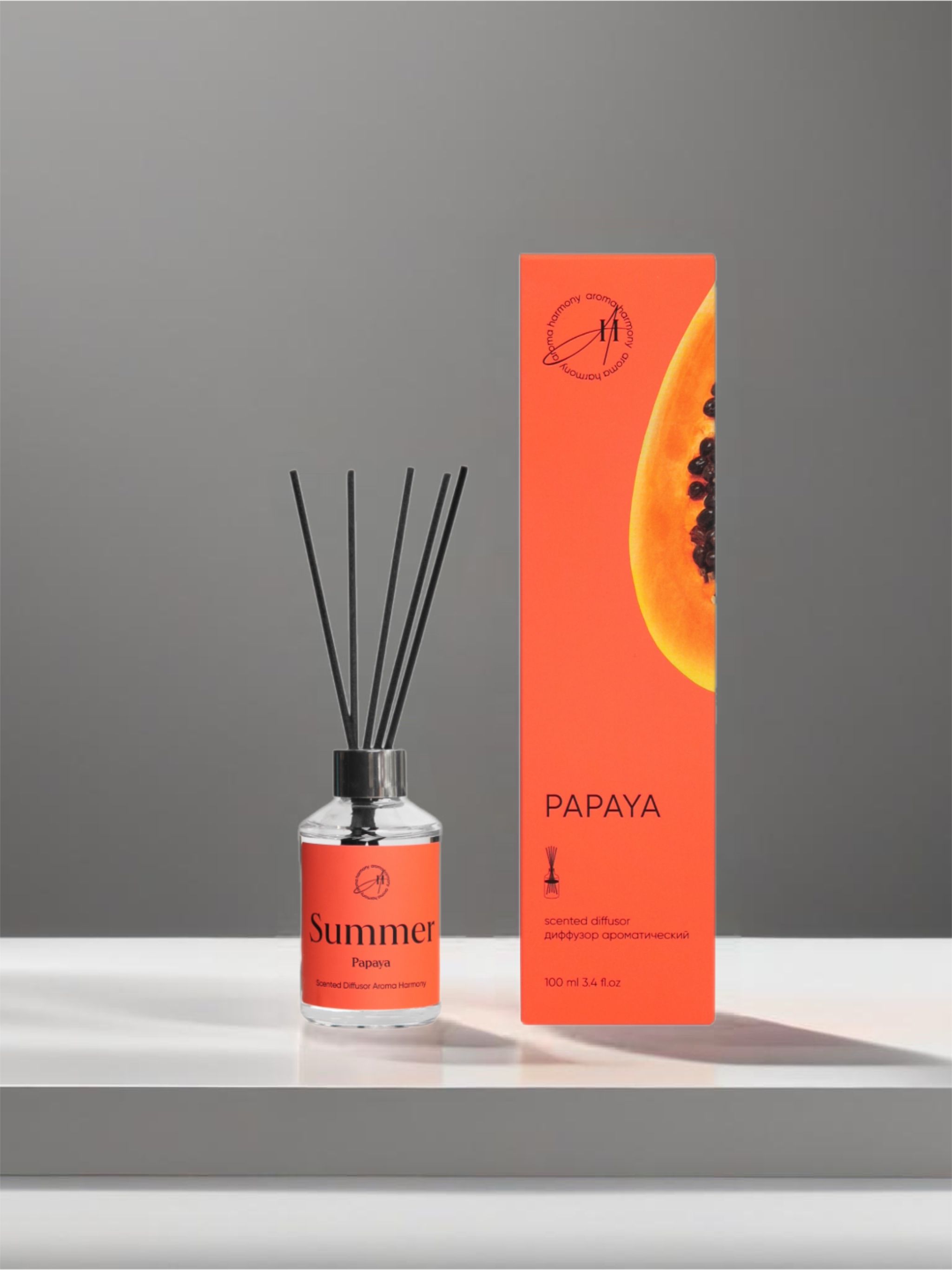 АроматизатордлядомадиффузорспалочкамиAromaHarmonySummerPapaya100мл