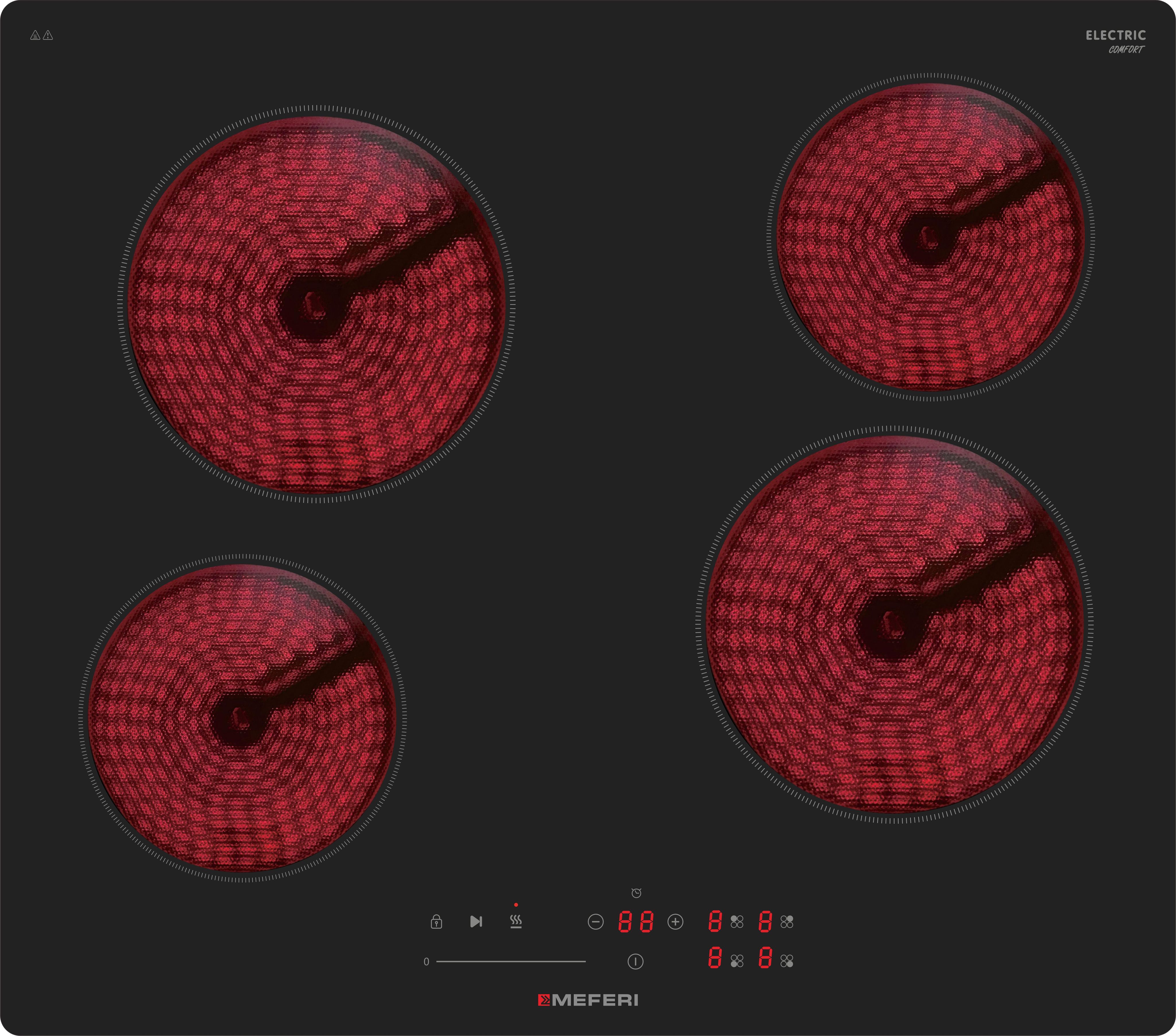 Электрическая варочная панель MEFERI MEH604BK COMFORT