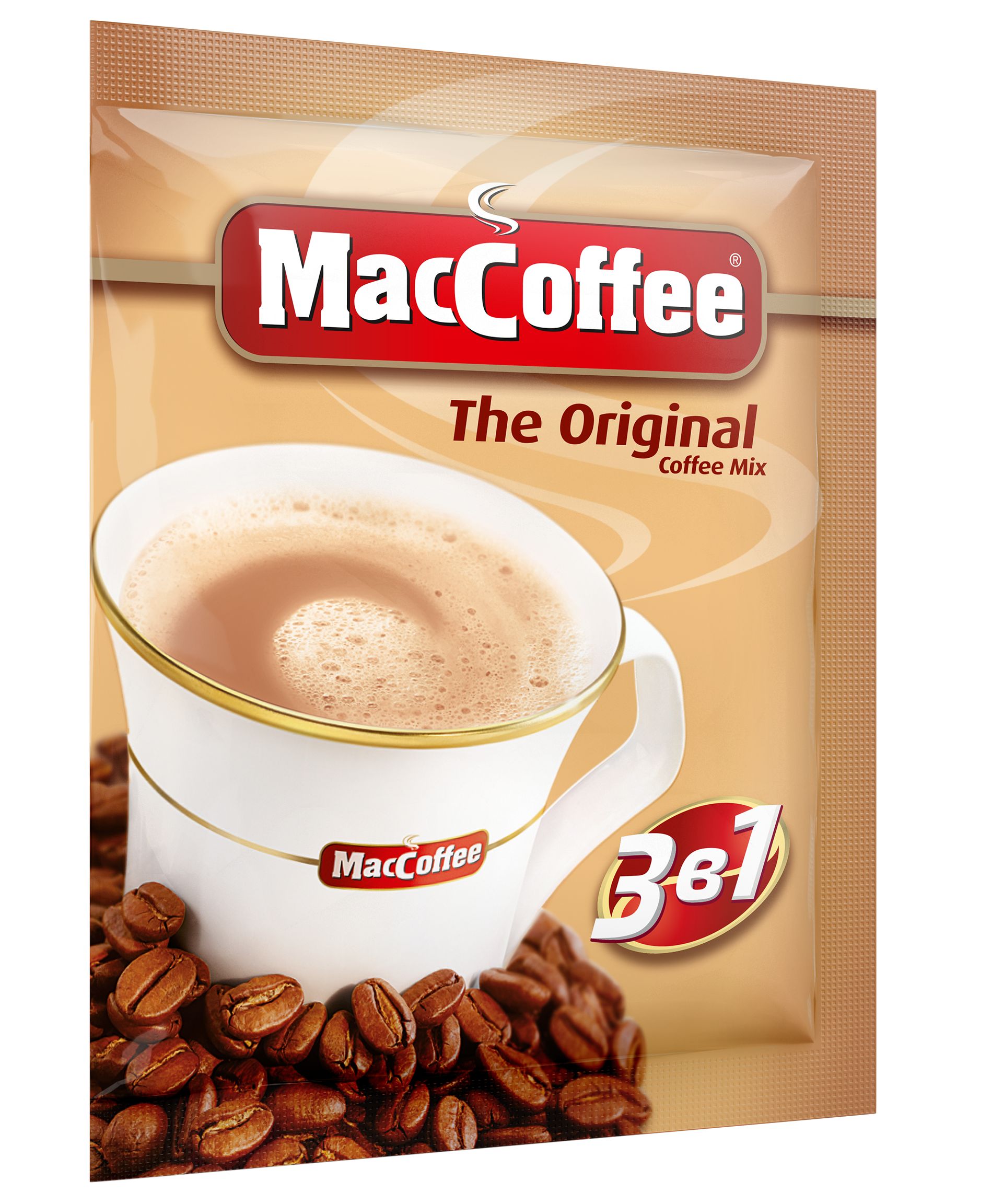 50 пакетиков. Напиток кофейный растворимый MacCoffee, The Original 3 в 1.