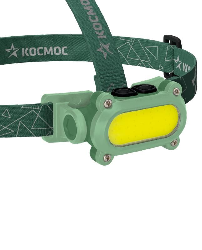 Фонарьналобныйаккумуляторный7ВтCOBLEDLi-ion186501200мА.ч,корпусABS-пластик,USB-шнурtypeC,регулируемыйэластичныйремешокКОСМОСKOC503Lit