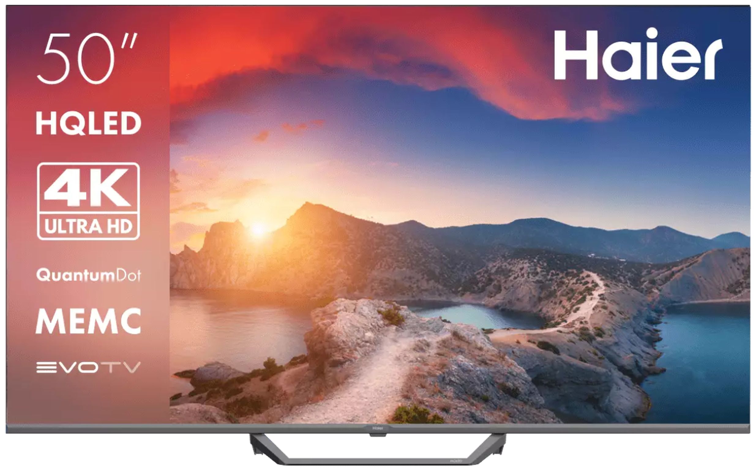 HaierТелевизор50SmartTVS2Pro50"4KUHD,черный