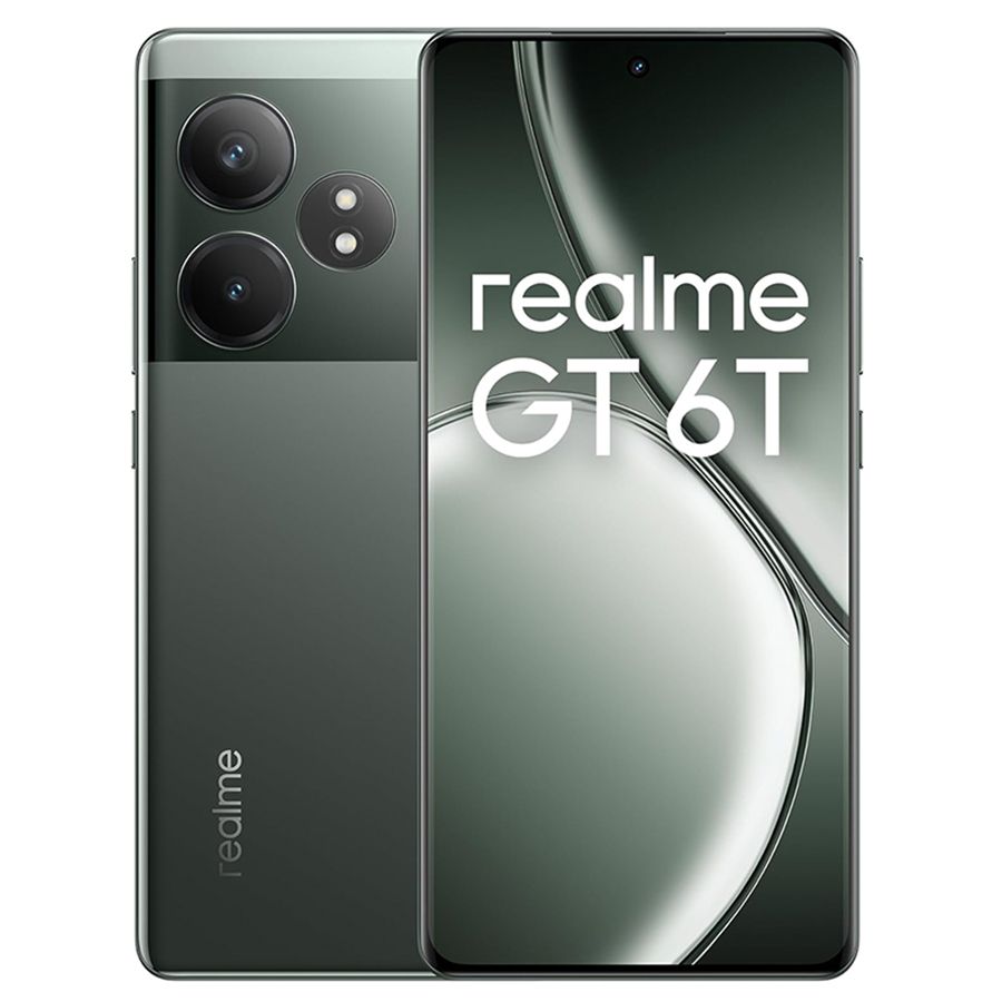 realmeСмартфонGT6TРостест(EAC)12/256ГБ,зеленый