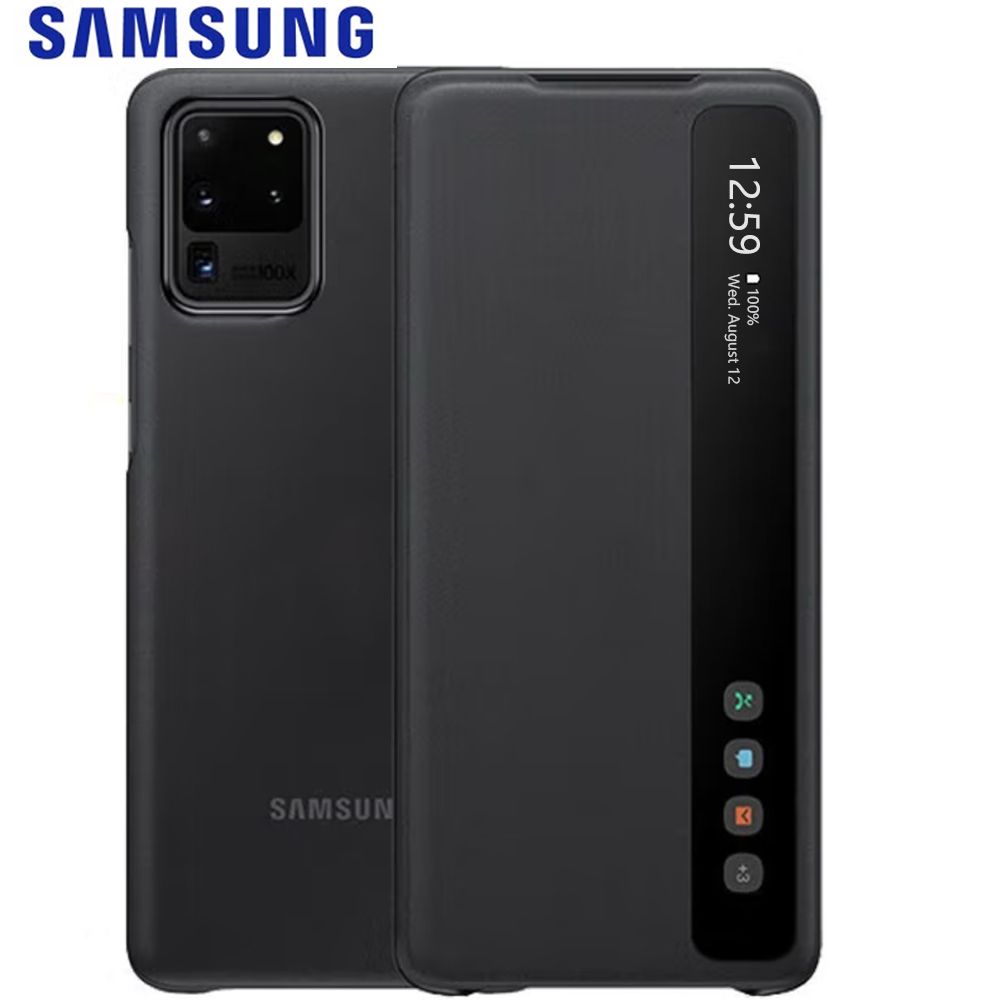 ЧехолдляSamsungSmartViewWalletCaseдляSamsungGalaxyS20Ultra