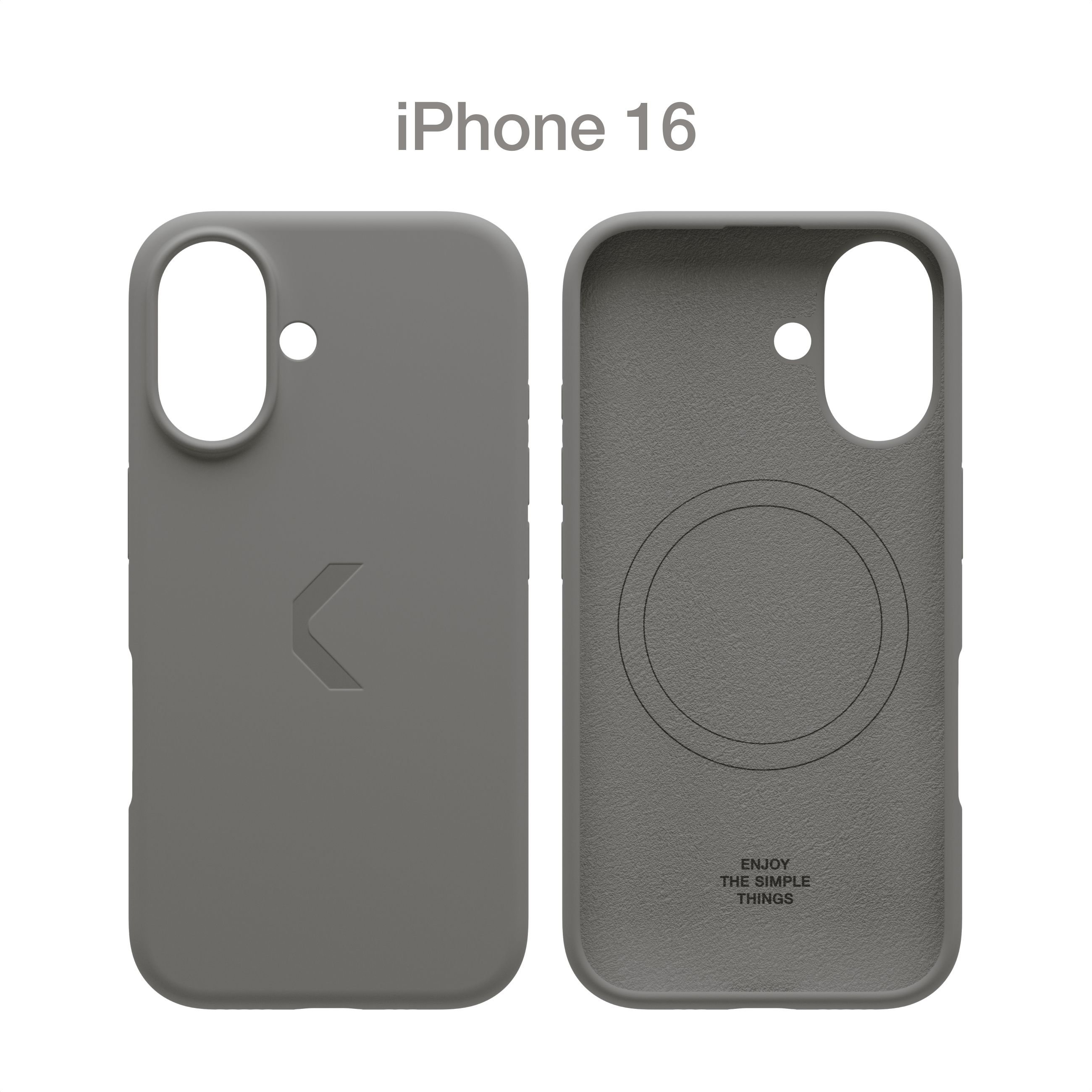 СиликоновыйчехолCOMMOShieldCaseдляAppleiPhone16споддержкойбеспроводнойзарядки,Graphite