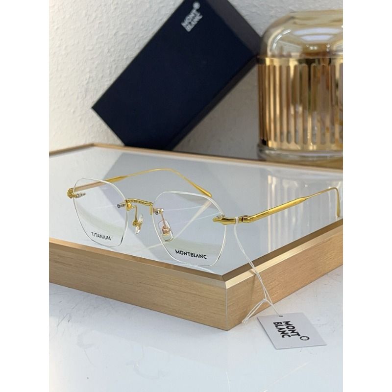 Montblanc MB0482OA Нейтральная безободковая оправа очков для близорукости купить на OZON по низкой цене (1688340477)