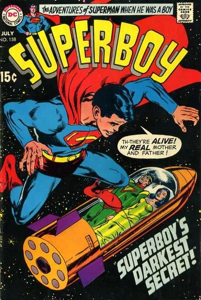 Superboy #158, 1969. Оригинальный комикс на английском языке.