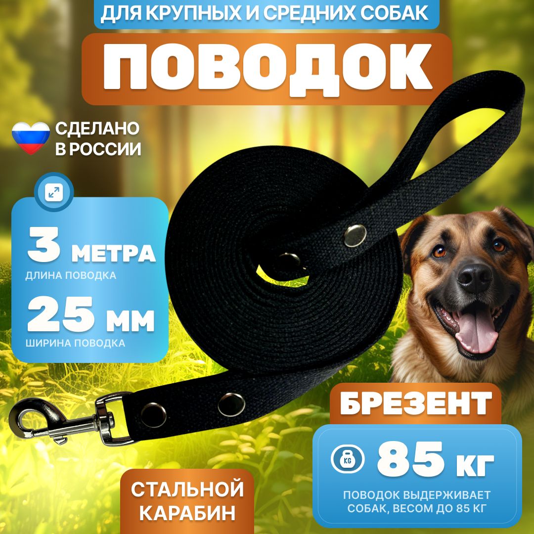 Поводок брезентовый 3 м х 25...