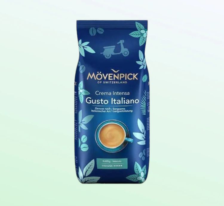 Кофе в зернах Movenpick Gusto Italiano, арабика, робуста, 1 кг