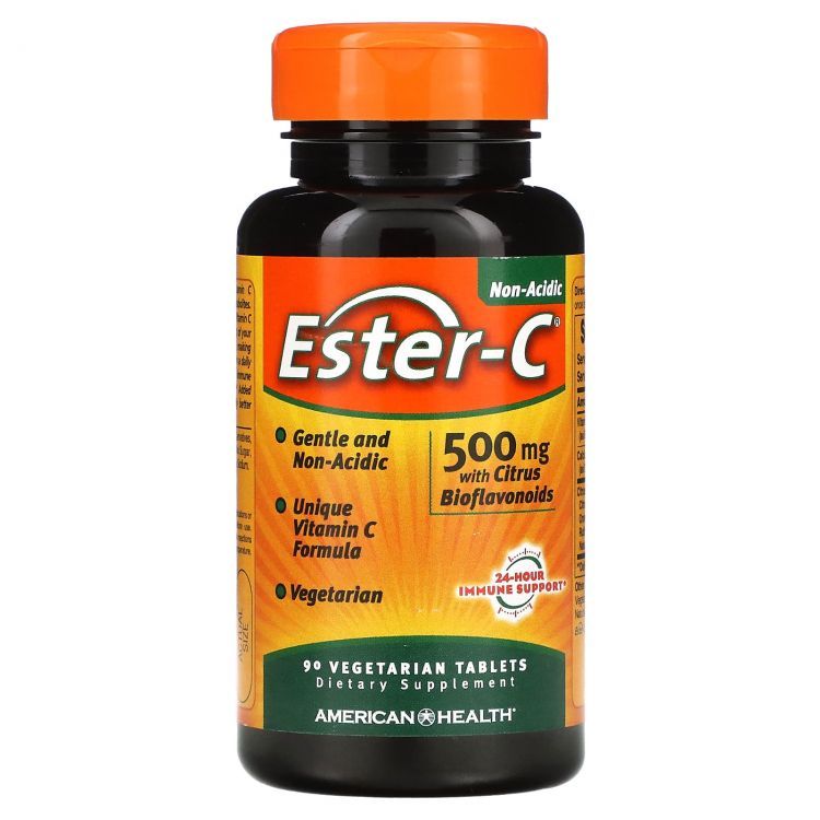 AmericanHealth,Ester-C,500мг,90вегетарианскихтаблеток