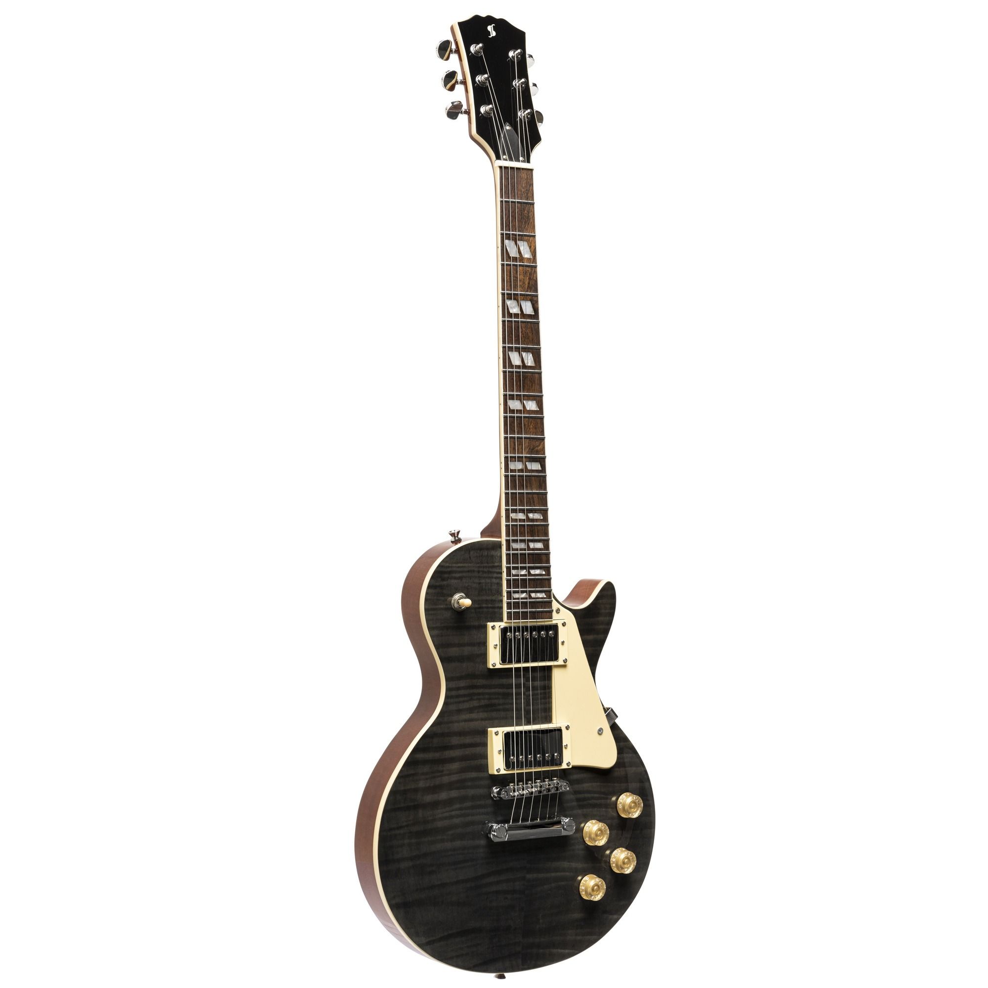 Электрогитара Les Paul STAGG SEL-DLX TR BLK