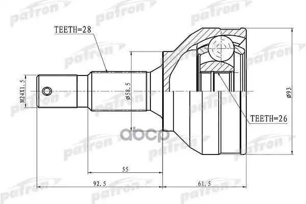 Шрус PATRON арт. PCV3115