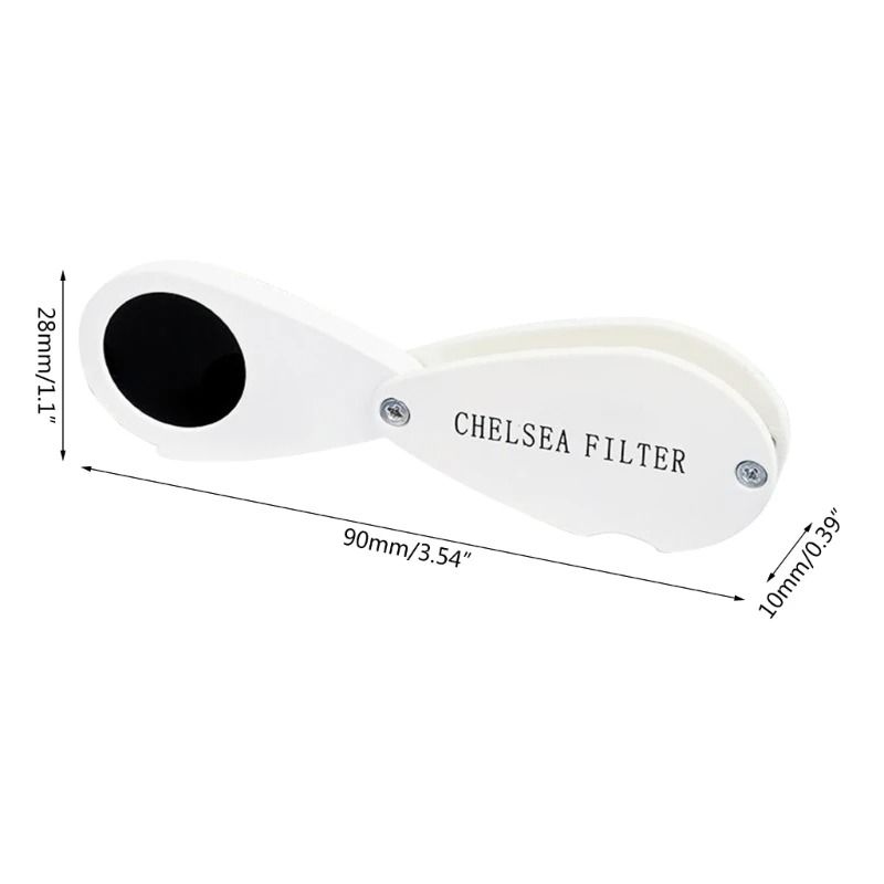 Профессиональный двухцветный оптический фильтр Chelsea Gem Identification Folding Magnifier