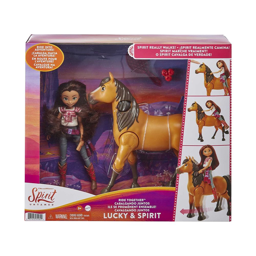 Mattel Spirit Untamed Lucky doll and Spirit Horse Ride Together 2 3 OZON 1786157430