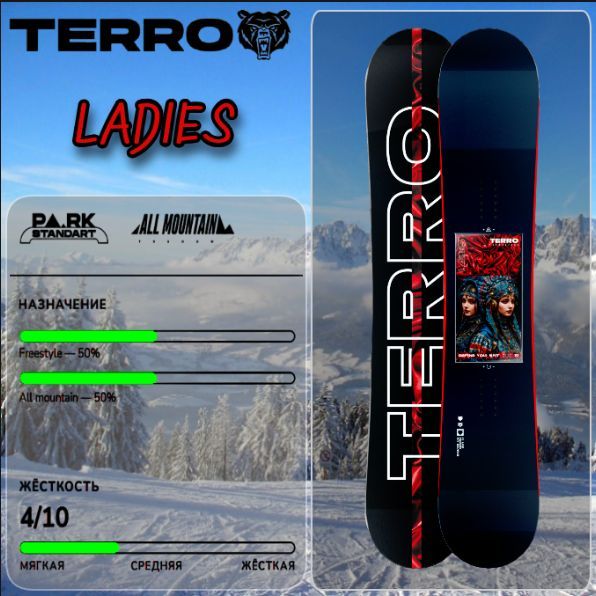 Сноуборд TERROR 24/25 LADIES 150 см