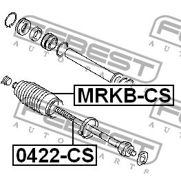 Тяга рулевая 0422-CS FEBEST 0422-CS