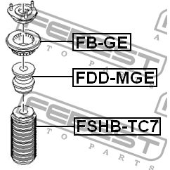 Подшипник опоры амортизатора FB-GE FEBEST FB-GE